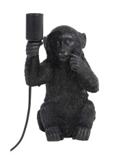 TABLE LAMP MONKEY BLACK 